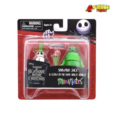 Nightmare Before Christmas Minimates Series 4 Snowman Jack & Glow Oogie Boogie