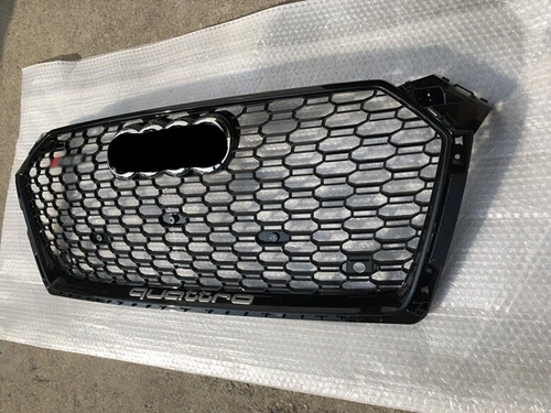 For Audi A5 S5 2017-2019 RS5 Style Black ring Honeycomb Front bumper Grille - Picture 3 of 5