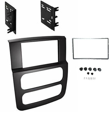 High Grade Dash Kit Dodge Ram 2002-2005 Double DIN Stereo Install Black