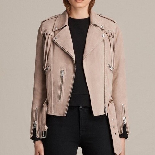 all saints pink jacket