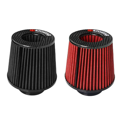 Universal Carbon Fiber Dry Sport Luftfilter Cold Air Intake Cone High Flow Inlet
