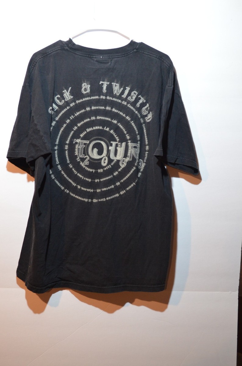 2000 Korn Sick and Twisted vintage Tour T-Shirt | eBay