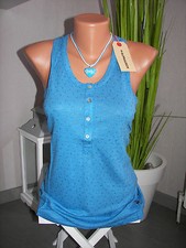 Alprausch Tanktop VRONI Gr. L blau Top Damen NEU