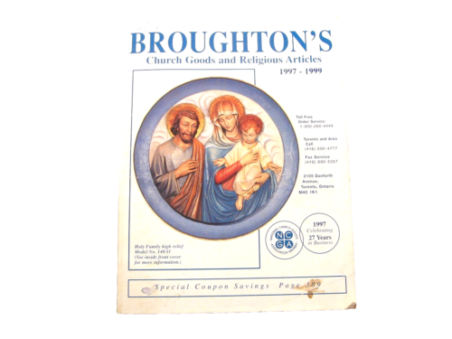 1997-99 BROUGHTON'S CHURCH GOODS AND RELIGIOUS ARTCLES CATALOG - Picture 1 of 12