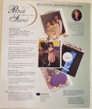 NEW CREATIVE MEMORIES Scrapbook 8.5x11 Portrait Sleeves RCM-11PS SEALED FREE SHI