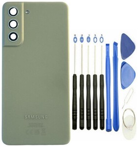 Original Samsung Galaxy S21 FE 5G G990B Akkudeckel Backcover Olive + Werkzeug