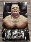 Wwe 2002 Unforgiven Approx 26" x 39" Promo folded poster Lesnar vs Undertaker