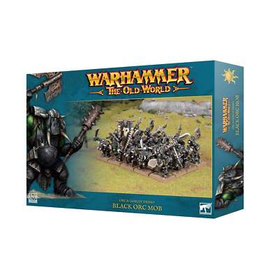 Orc & Goblin Tribes - Black Orc Mob: Games Workshop Warhammer Old