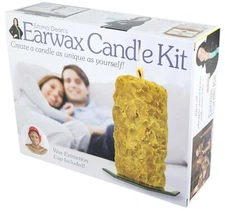 Prank Small EARWAX CANDLE KIT 8x6x2 fake Gag Funny PARODY crafting Joke Gift Box