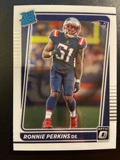 2021 Donruss Optic Rated Rookie Ronnie Perkins #283 Patriots Football Card