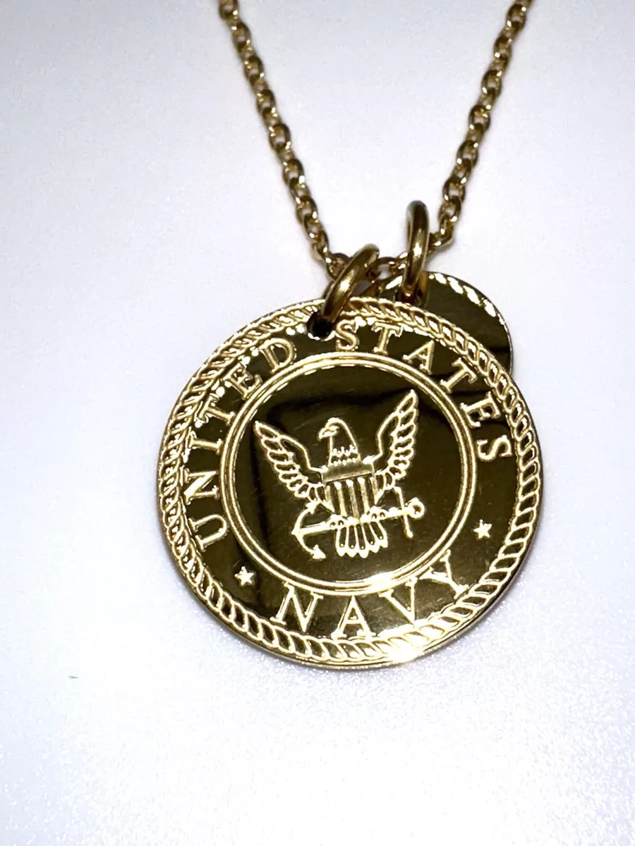 United States US Navy Naval USN Necklace Charm Daughter Mom Wife
