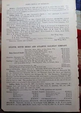 ~1892 Train Report Duluth South Shore & Atlantic Railway Iron River WI Railroad 
