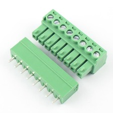 5Pcs 3.81mm Pitch 8 Pin Straight Screw Pluggable Terminal Block Plug Connector