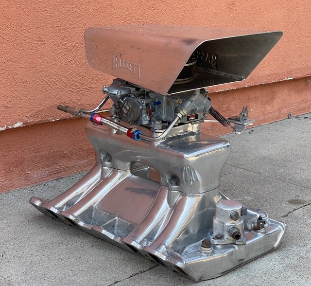 Offenhauser 455 Olds Oldsmobile Intake Manifold Tunnel RAM Dual Quad