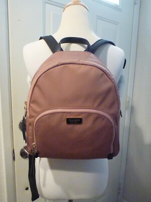 Kate Spade Medium Backpack Dusty Pink with Black Strap | eBay display picture 2