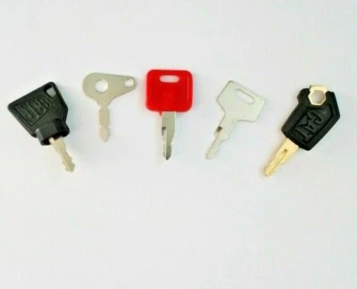 5 Key Master Plant Excavator Dumper Set - BOMAG JCB CAT LUCAS HITACHI TAKEUCHI