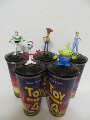 Toy Story 4 Full set Cinema Movie Figure Cup Topper + Cups | eBay