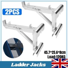 2PCS Ladder Jacks Adjustable Stabilizer Tripod  Alloy Steel Ladder Stand Kit