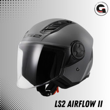 CASCO JET LS2 AIRFLOW II OF616 GREY NARDO TG.L