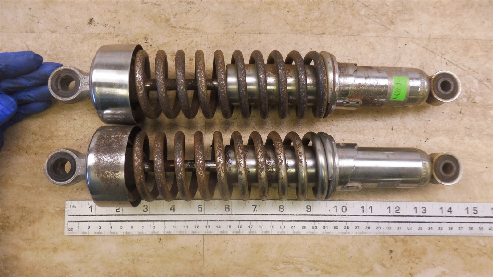 1977 Kawasaki KZ650 K4391> rear shocks suspension left right set pair eBay