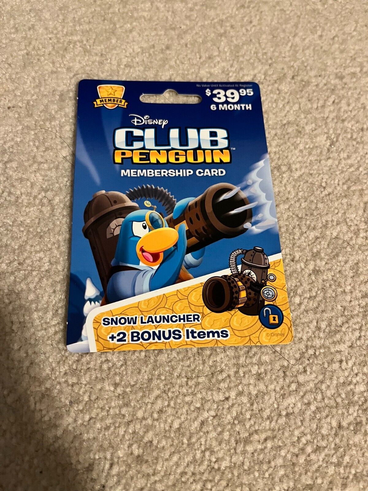 Club penguin membership card