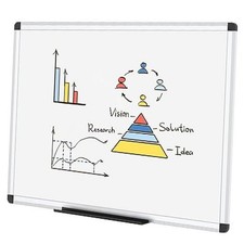 Dry Erase Board/Wall Mounted Whiteboard, 36 x 24 Inches - 3' x 2', 36"W x 24"H