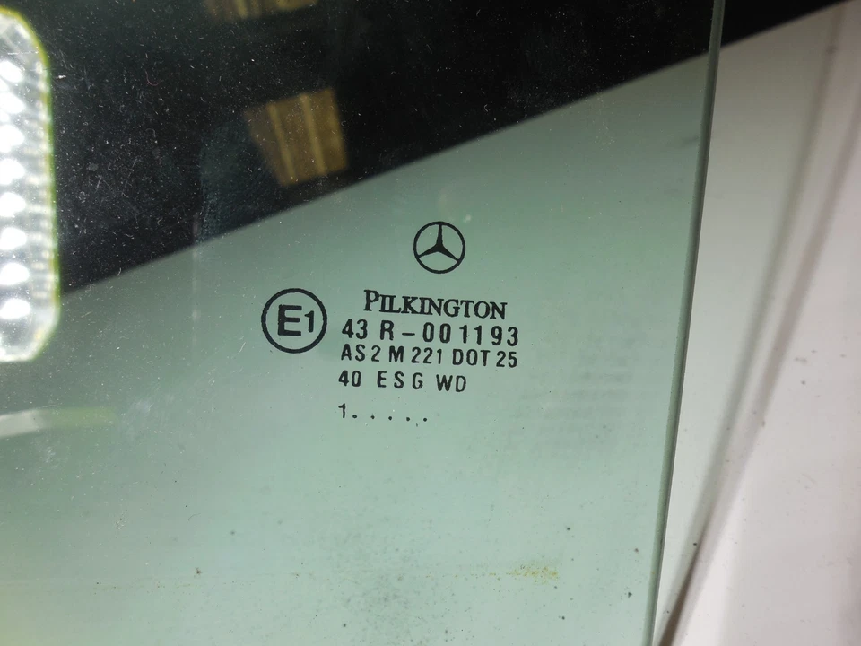 Ventana puerta trasera derecha auto cristal 43R-001193 01-07 mercedes-benz w203 c230 c280 Foto 3 de 4