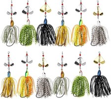 Bass Fishing Lures Kit Buzzbait Lure Large, Style A-12pcs 