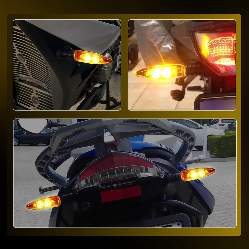 Par de luces intermitentes LED de giro delanteras para motocicleta para BMW F800R F800GT F800GS Foto 2 de 4