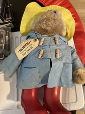 1975 EDEN 18 PADDINGTON BEAR DARKEST PERU TO LONDON PLUSH TOY TAG BOOTS USA