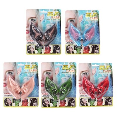 1 Pair Fairy Elf Ears Soft Pointed Ears Tip Cosplays Party Dress Up Fairy Ears