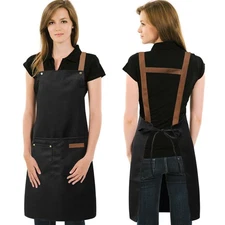 Art Aprons for Men Women Painting Pottery Baking, H Back Straps Waterdrop Kit...