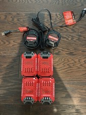 4 Pack 20V GENUINE Craftsman V20 2.0Ah Li-ion Battery CMCB204 CMCB205 2 Chargers