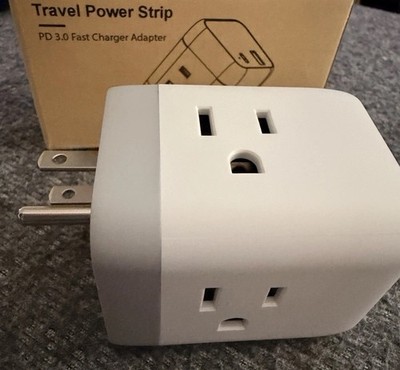 PD 3.0 Fast Charger Adapter - Multiple 3 Prong Connections