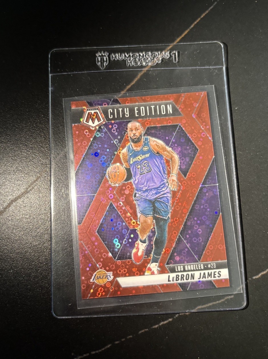 Lebron James 2024-25 Panini Mosaic City Edition Fast Break Red Disco Prizm /99