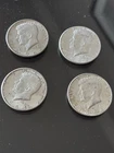 Lot Of 4 1964 Kennedy Half Dollars Circulated