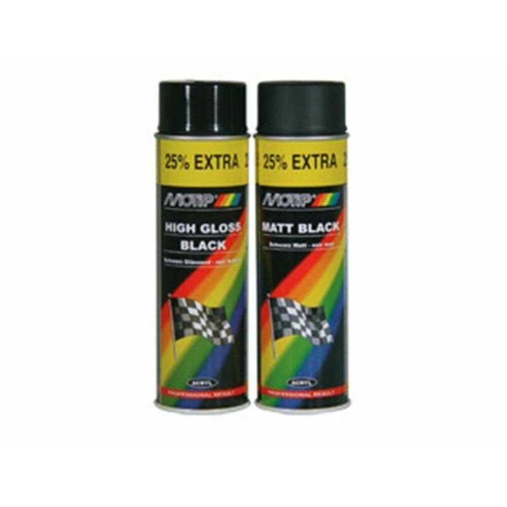 Free shipping Motip glossy black paint 500ml for motorcycle spare parts moped