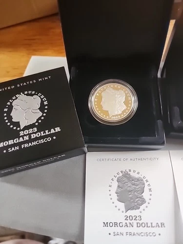 2023 S MORGAN SILVER DOLLAR PROOF WITH BOX/COA