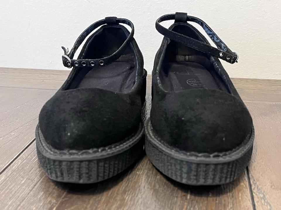 Correa de tobillo plana negra de ballet en punta TUK para mujer talla 8 Foto 2 de 4