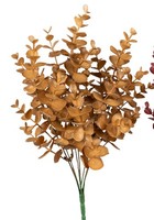 KüNstlicher Eucalyptus Strauß Zweig Orange H. 34Cm Formano Kunstblumen Wa