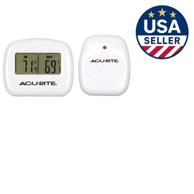 Easy Mount Wireless Thermometer with LCD for Indoor/Outdoor Temperature Readings