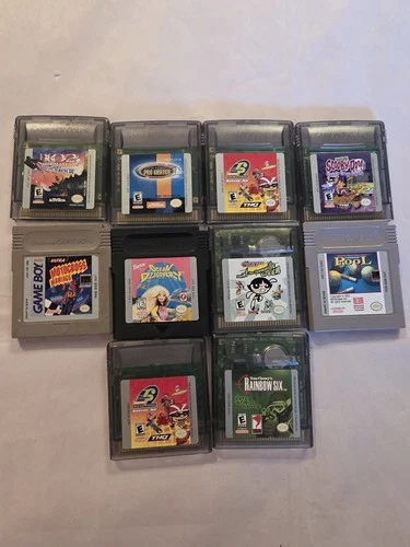 Nintendo Gameboy And Game Boy  Color Game Lot Of  10 Games Tested !
