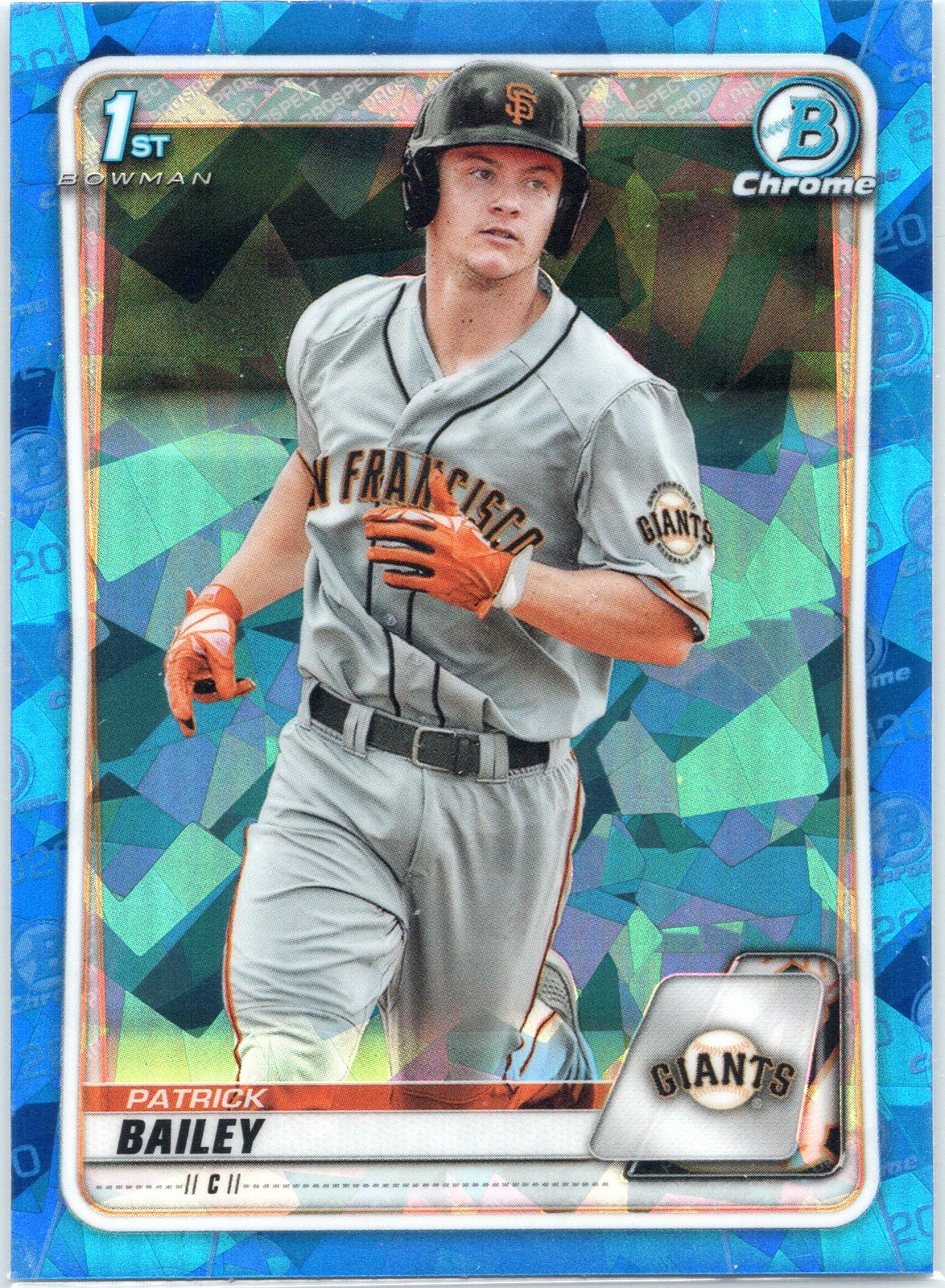 2020 Bowman Draft Sapphire Edition Patrick Bailey 1st First XRC Giants GRADABLE