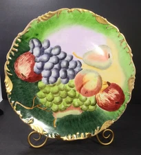 Tressemann & Vogt T&V Limoges Fruit Hand Painted Gold Trim Ceramic France