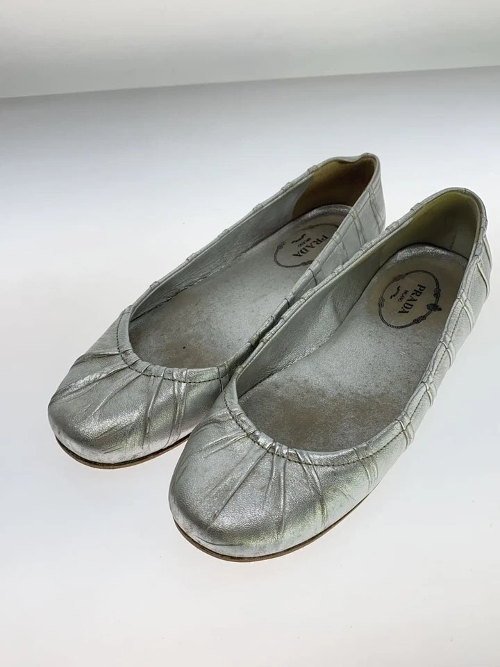 PRADA Flat pumps/taglia 36,5/US7,5/argento/donna - Immagine 2 di 4