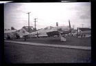 1945 WW2 B&W Vintage Photo Negative of a Captured German Nazi Airplane, T2-116