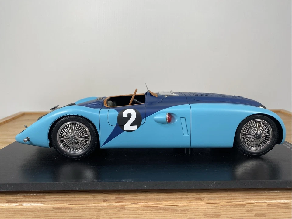 1/18 Spark 1937 Labric Bugatti Tipo 57G Wimille Benoist LeMans ¡Gana 18LM37! Foto 3 de 4