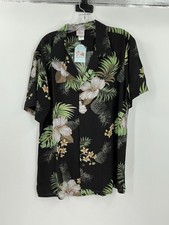 Hawaii Hangover Men's Aloha Shirt in Pineapple Garden Black New Small