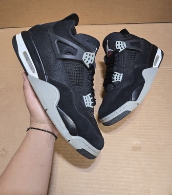 Size 9.5 - Jordan 4 Retro SE Mid Black Canvas