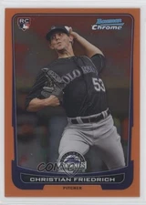 2012 Bowman Chrome Orange Refractor 14/25 Christian Friedrich #207 Rookie RC fm0